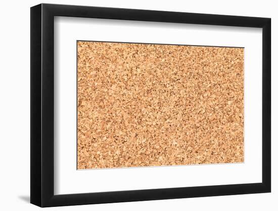 Empty Bulletin Board Background Texture, Natural Cork Board-Eugene Sergeev-Framed Photographic Print