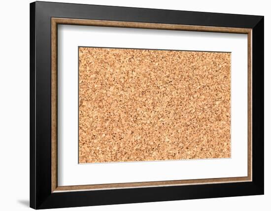 Empty Bulletin Board Background Texture, Natural Cork Board-Eugene Sergeev-Framed Photographic Print