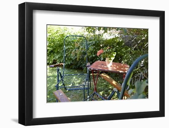 Empty garden chairs, Gothenburg, Sweden-Andrea Lang-Framed Photographic Print