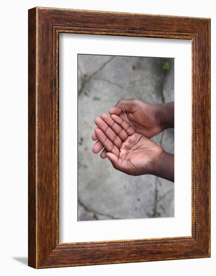 Empty Hands-soupstock-Framed Photographic Print