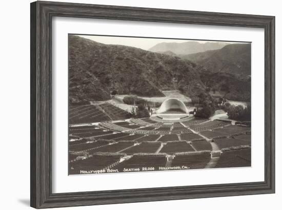 Empty Hollywood Bowl, Los Angeles, California-null-Framed Art Print