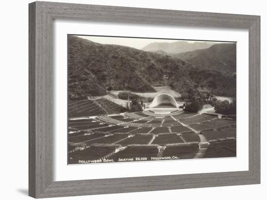 Empty Hollywood Bowl, Los Angeles, California-null-Framed Art Print