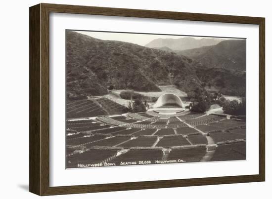 Empty Hollywood Bowl, Los Angeles, California-null-Framed Art Print