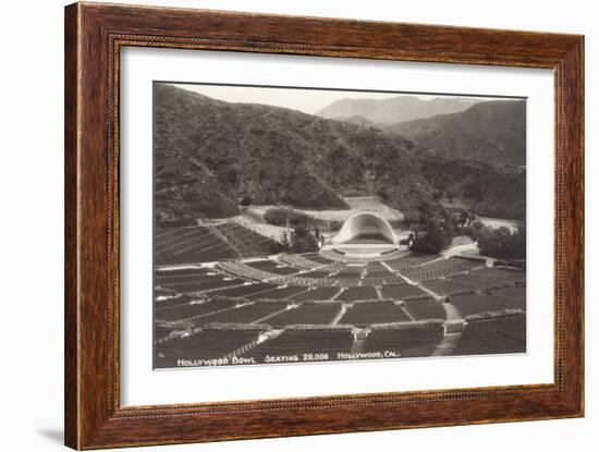 Empty Hollywood Bowl, Los Angeles, California-null-Framed Art Print