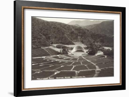 Empty Hollywood Bowl, Los Angeles, California-null-Framed Art Print