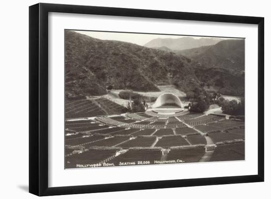 Empty Hollywood Bowl, Los Angeles, California-null-Framed Art Print