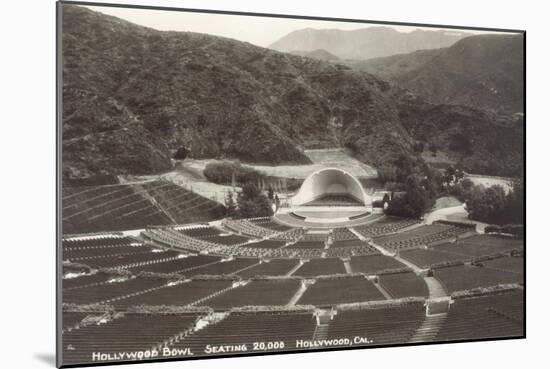 Empty Hollywood Bowl, Los Angeles, California-null-Mounted Art Print