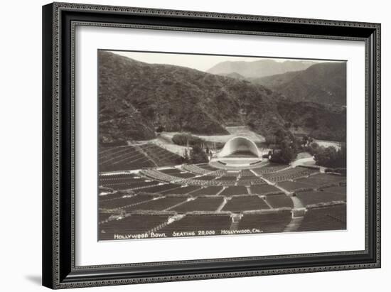 Empty Hollywood Bowl, Los Angeles, California-null-Framed Art Print