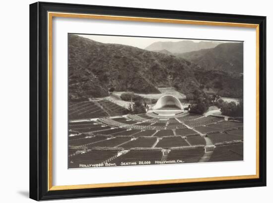 Empty Hollywood Bowl, Los Angeles, California-null-Framed Art Print