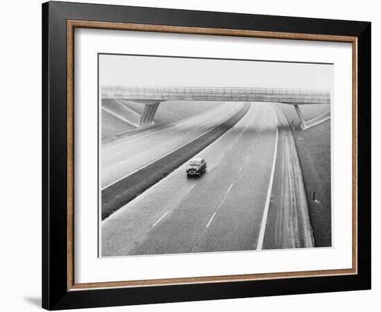 Empty Motorway 1960s-null-Framed Photographic Print