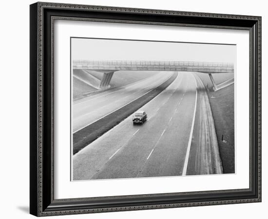 Empty Motorway 1960s-null-Framed Photographic Print