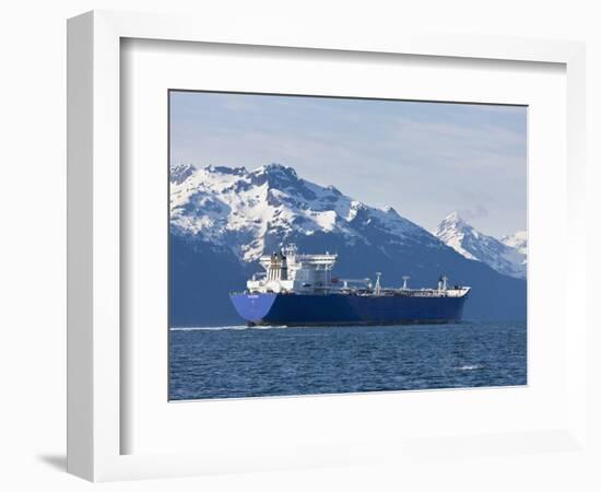 Empty Oil Tanker, Prince William Sound, Alaska, USA-Hugh Rose-Framed Photographic Print