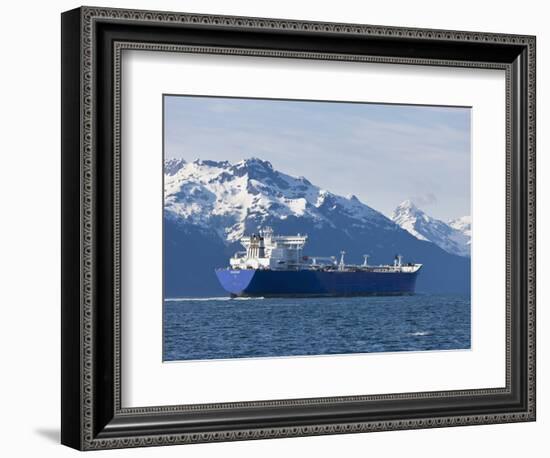 Empty Oil Tanker, Prince William Sound, Alaska, USA-Hugh Rose-Framed Photographic Print