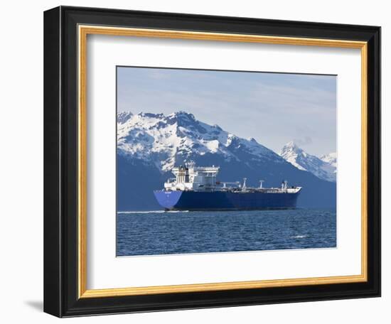 Empty Oil Tanker, Prince William Sound, Alaska, USA-Hugh Rose-Framed Photographic Print