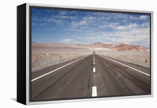 Empty Open Road, San Pedro De Atacama Desert, Chile, South America-Kimberly Walker-Framed Premier Image Canvas