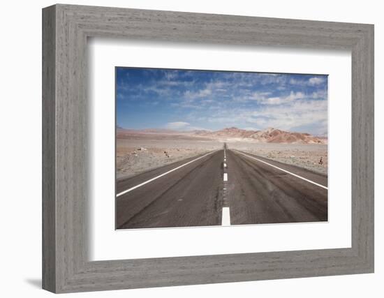 Empty Open Road, San Pedro De Atacama Desert, Chile, South America-Kimberly Walker-Framed Photographic Print