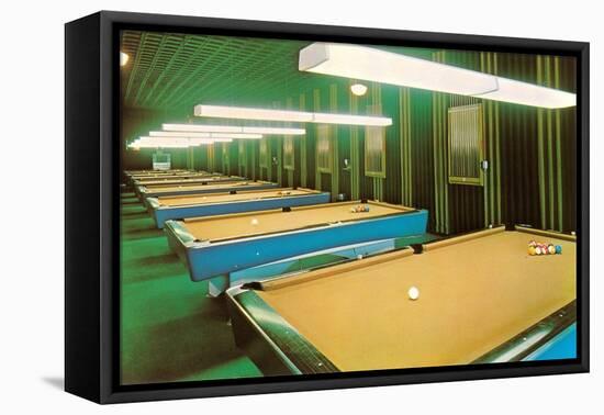 Empty Pool Parlor, Retro-null-Framed Stretched Canvas