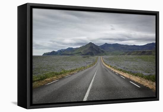 Empty Road, Iceland, Polar Regions-Yadid Levy-Framed Premier Image Canvas