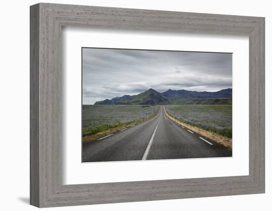 Empty Road, Iceland, Polar Regions-Yadid Levy-Framed Photographic Print