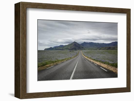 Empty Road, Iceland, Polar Regions-Yadid Levy-Framed Photographic Print