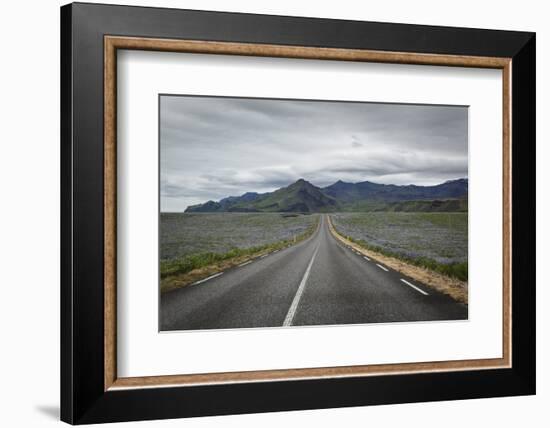 Empty Road, Iceland, Polar Regions-Yadid Levy-Framed Photographic Print