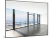 Empty Room Interior with Floor to Ceiling Windows and Scenic View-PlusONE-Mounted Photographic Print