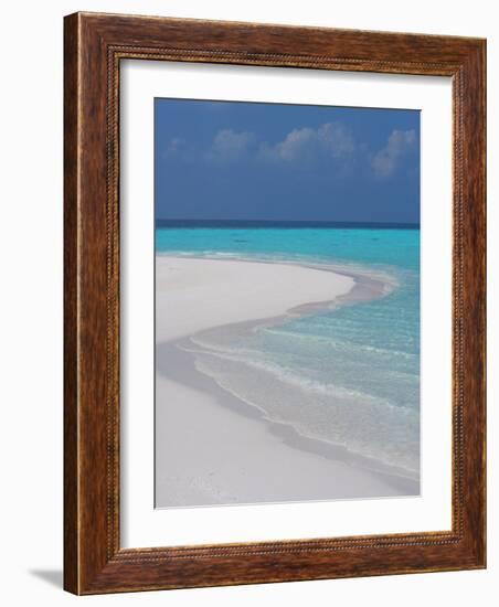 Empty Sandy Beach, Maldives, Indian Ocean-Papadopoulos Sakis-Framed Photographic Print