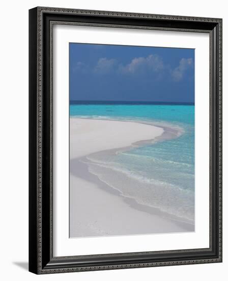 Empty Sandy Beach, Maldives, Indian Ocean-Papadopoulos Sakis-Framed Photographic Print