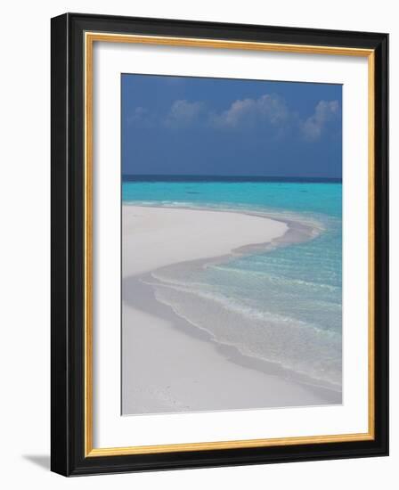 Empty Sandy Beach, Maldives, Indian Ocean-Papadopoulos Sakis-Framed Photographic Print