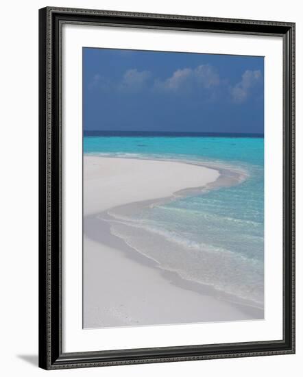 Empty Sandy Beach, Maldives, Indian Ocean-Papadopoulos Sakis-Framed Photographic Print