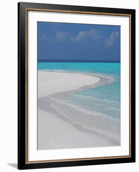 Empty Sandy Beach, Maldives, Indian Ocean-Papadopoulos Sakis-Framed Photographic Print