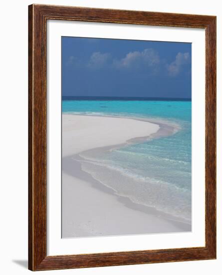 Empty Sandy Beach, Maldives, Indian Ocean-Papadopoulos Sakis-Framed Photographic Print