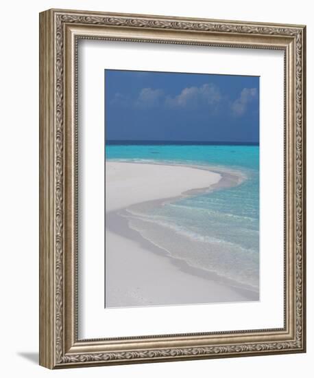 Empty Sandy Beach, Maldives, Indian Ocean-Papadopoulos Sakis-Framed Photographic Print