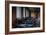 Empty Tables in Long Room-Nathan Wright-Framed Photographic Print