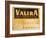 Empty Wine & Water Glasses in Front of Valira Publicity Sign-Peter Medilek-Framed Photographic Print