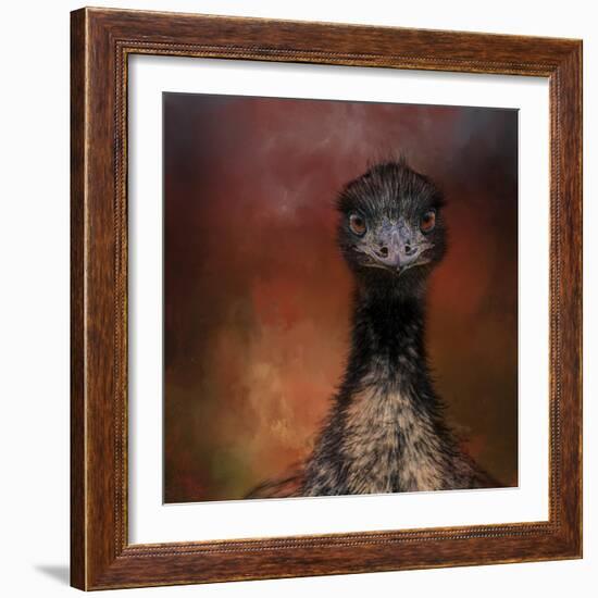 Emu Stare-Jai Johnson-Framed Giclee Print