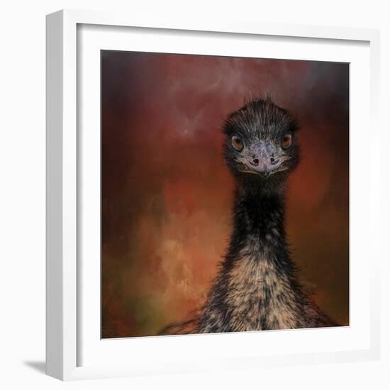 Emu Stare-Jai Johnson-Framed Giclee Print