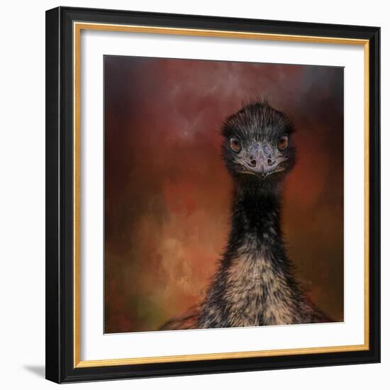 Emu Stare-Jai Johnson-Framed Giclee Print