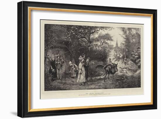 En Fete, Normandy-William John Hennessy-Framed Giclee Print