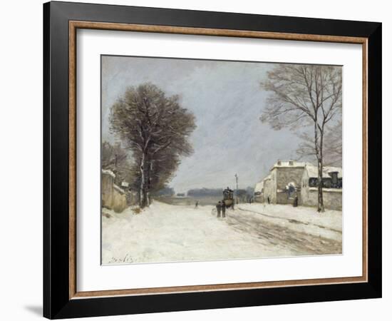 En hiver, effet de neige (1876)-Alfred Sisley-Framed Giclee Print