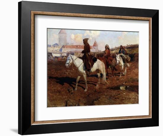 En Orient (In the Orient). Peinture De Franz Roubaud (1856-1928). Huile Sur Bois, 67,5 X 49 Cm, 190-Franz Roubaud-Framed Giclee Print