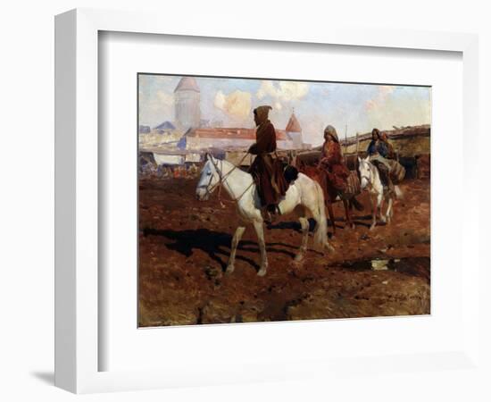 En Orient (In the Orient). Peinture De Franz Roubaud (1856-1928). Huile Sur Bois, 67,5 X 49 Cm, 190-Franz Roubaud-Framed Giclee Print