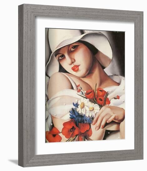 En Plein Ete-Tamara de Lempicka-Framed Premium Giclee Print