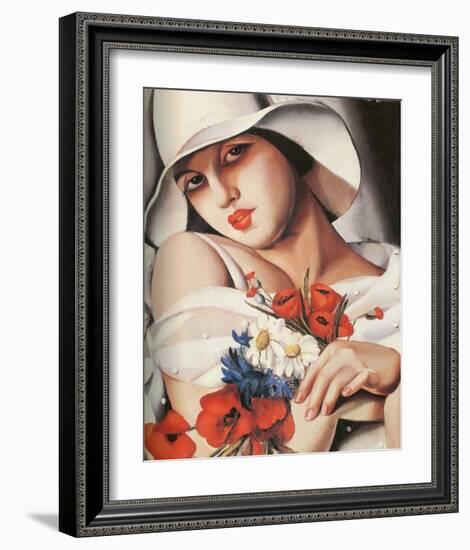 En Plein Ete-Tamara de Lempicka-Framed Premium Giclee Print