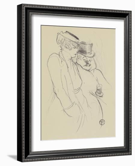 En Quarante (Litho)-Henri de Toulouse-Lautrec-Framed Giclee Print