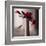 En Rouge et Gris I-Olivier Tramoni-Framed Art Print