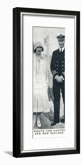 'En Route for Australia and New Zealand', 1927 (1937)-Unknown-Framed Photographic Print