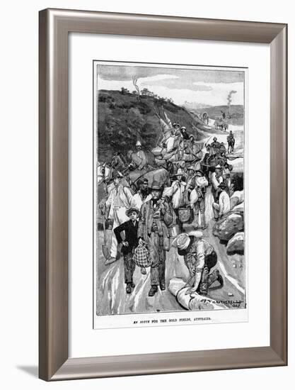 En Route for the Gold Fields, Australia, 1887-William Hatherell-Framed Giclee Print