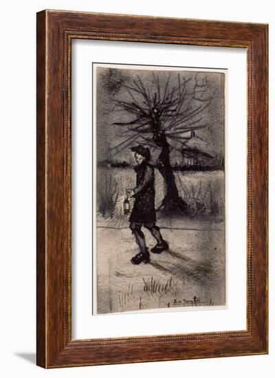 En Route-Vincent van Gogh-Framed Art Print