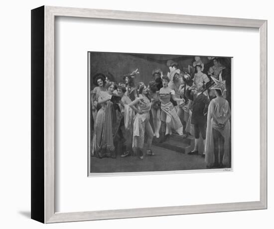 'En Scene Pour Le Trois!', 1900-Unknown-Framed Photographic Print